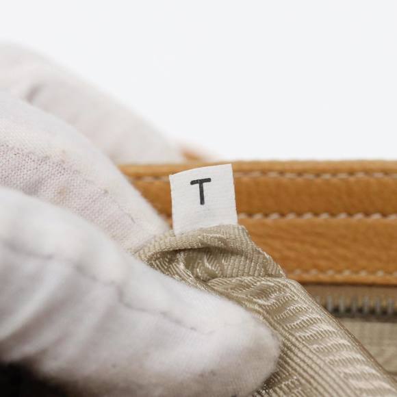 PRADA Shoulder Bag Nylon Leather Beige Auth bs16409 - Picture 10 of 16